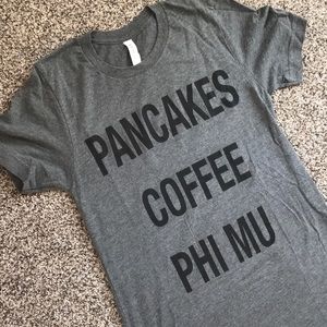 Phi Mu Pancakes, Coffee, Phi Mu Bella Tee
